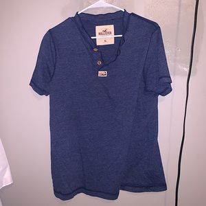 Hollister bue half button